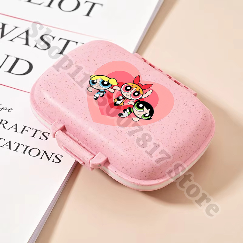 Tablet Cute Accessories - Kotak Penyimpanan Pil Lucu Powerpuff Girls,