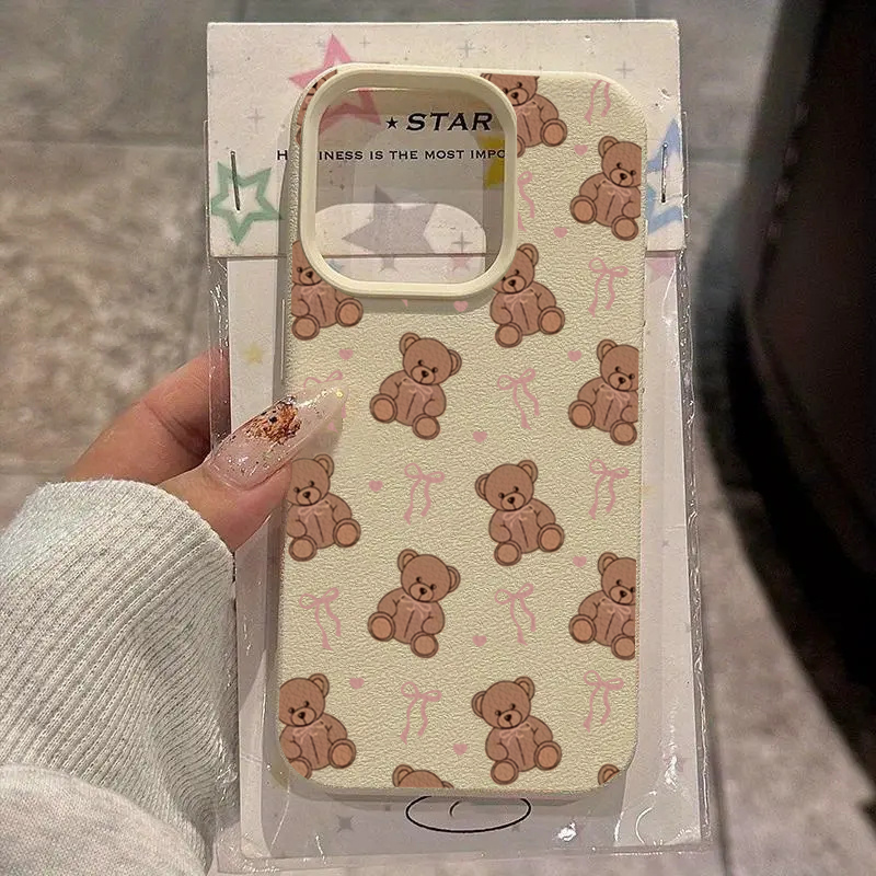 Samsung Galaxy A55 - Casing Ponsel Motif Beruang Dengan Dasi