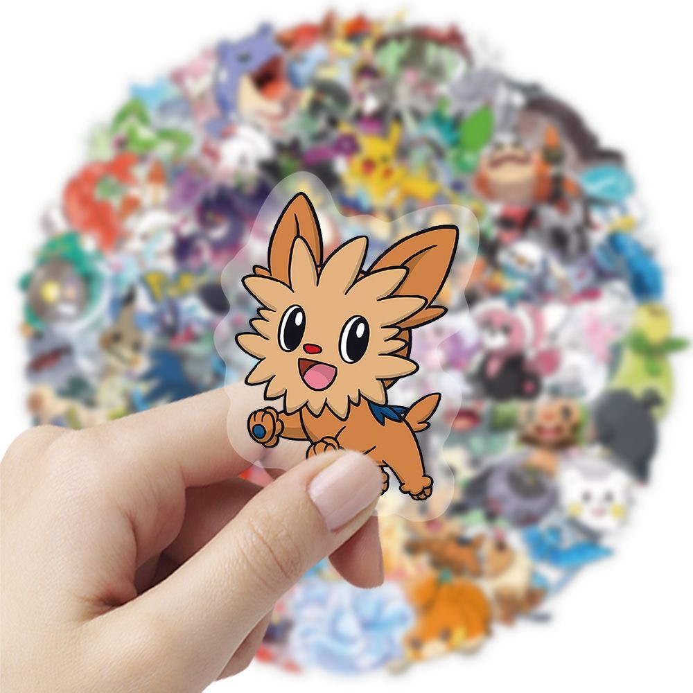 100Pcs Stiker Pokémon Kartun L - Tablet Cute Accessories ulasan dan harga