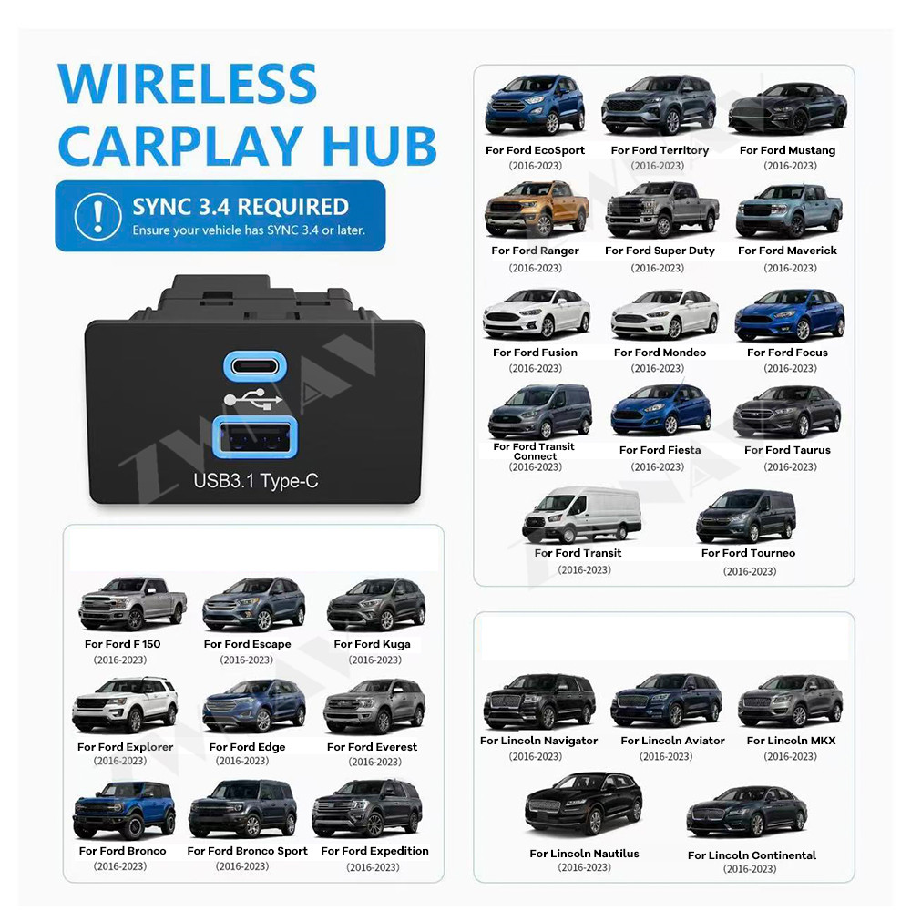 Adaptor CarPlay dan Android Au - Usb Hub Type C ulasan dan harga