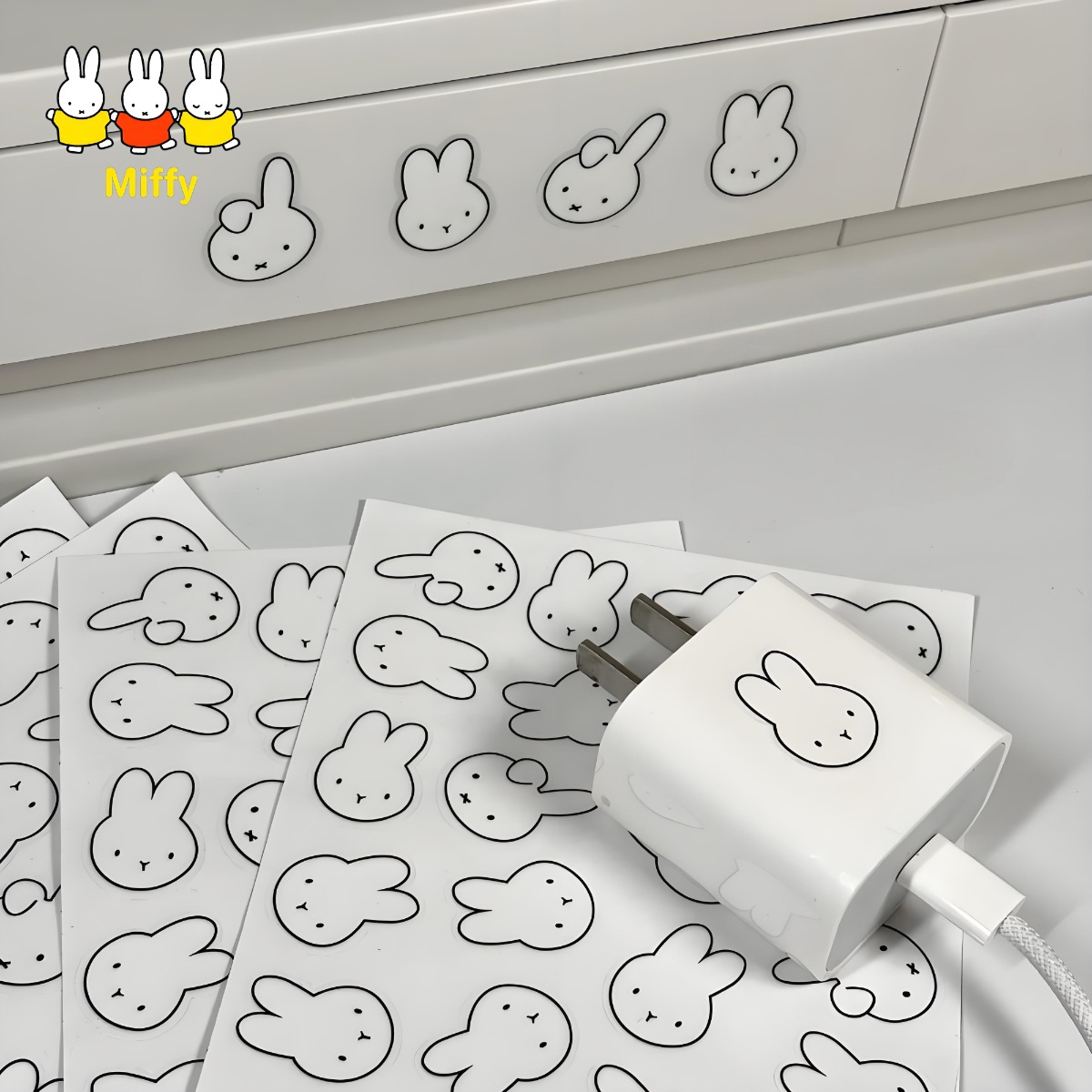 Stiker Cangkir Air Kelinci Mif - Tablet Cute Accessories ulasan dan harga